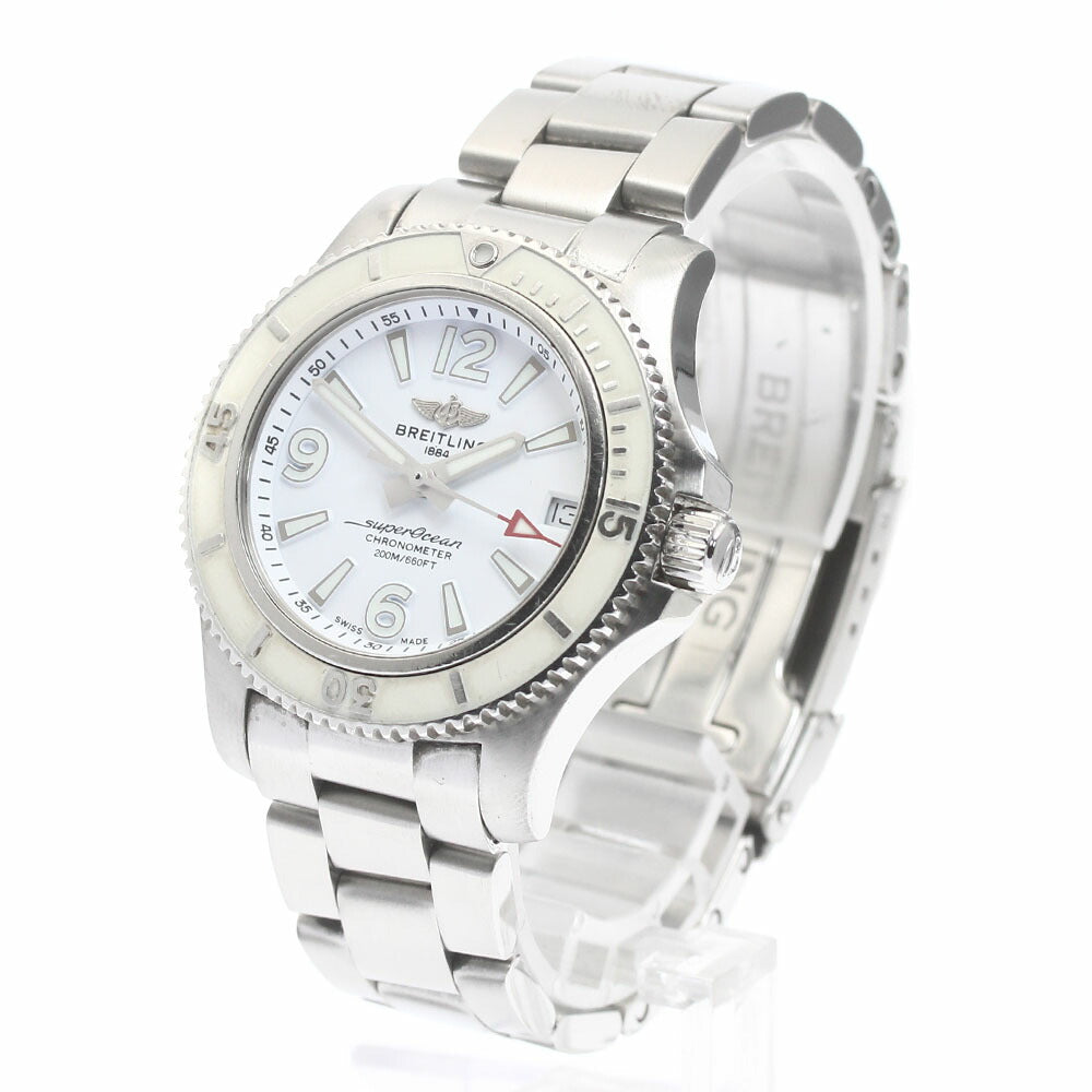 BREITLING A17316 Superocean II Automatic 36 Date Automatic Winding Boys' Watch with Warranty Card