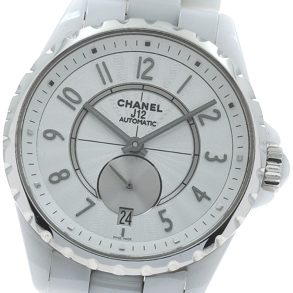 CHANEL H3837 J12 White Ceramic Automatic Boys' Watch Excellent Condition with Warranty Card