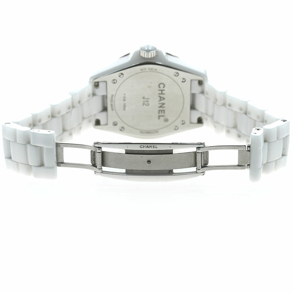 CHANEL H3837 J12 White Ceramic Automatic Boys' Watch Excellent Condition with Warranty Card