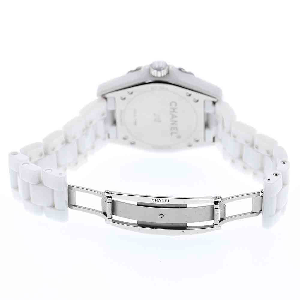 CHANEL H3837 J12 White Ceramic Automatic Watch (Boys' Size)
