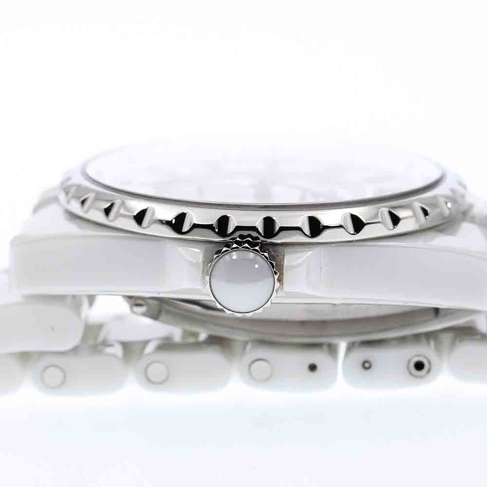 CHANEL H3837 J12 White Ceramic Automatic Watch (Boys' Size)