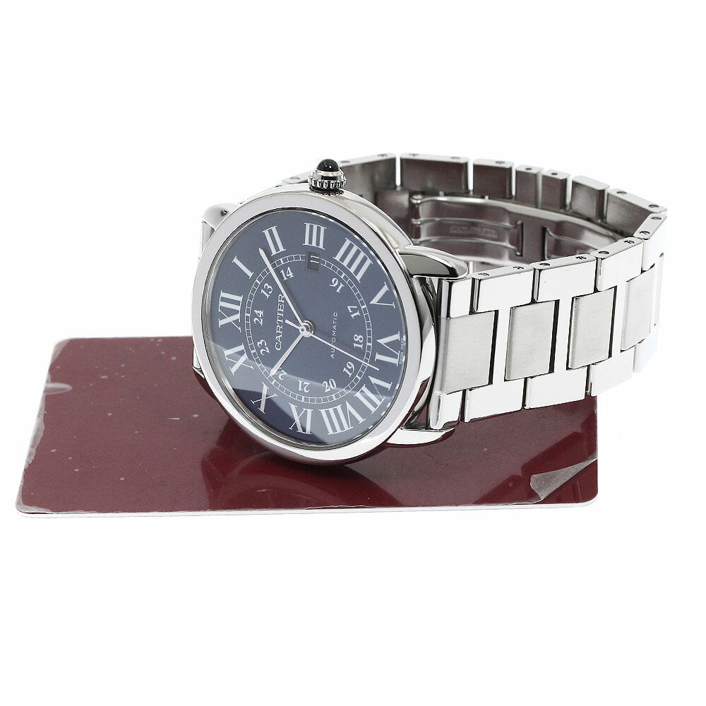 CARTIER WSRN0023 Ronde Solo Date Automatic Men's Watch Excellent Condition with Warranty.