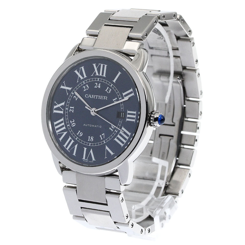 CARTIER WSRN0023 Ronde Solo Date Automatic Men's Watch Excellent Condition with Warranty.