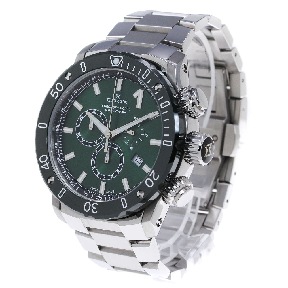 EDOX 10221-3VM5-VIN5 Chrono Offshore 1 Chronograph Quartz Men's Watch Excellent Condition with Box and Warranty.