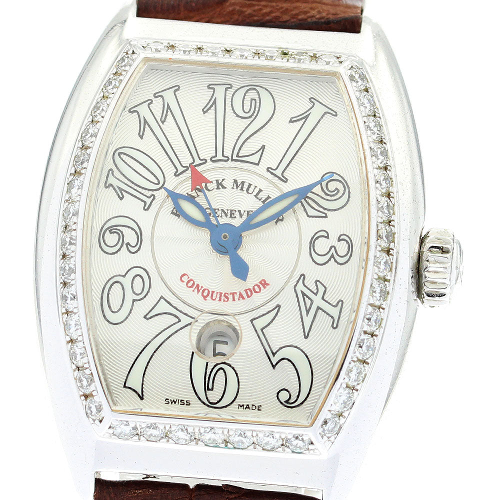 FRANCK MULLER 8005LD1R Conquistador Diamond Bezel Date Automatic Ladies Watch with Warranty