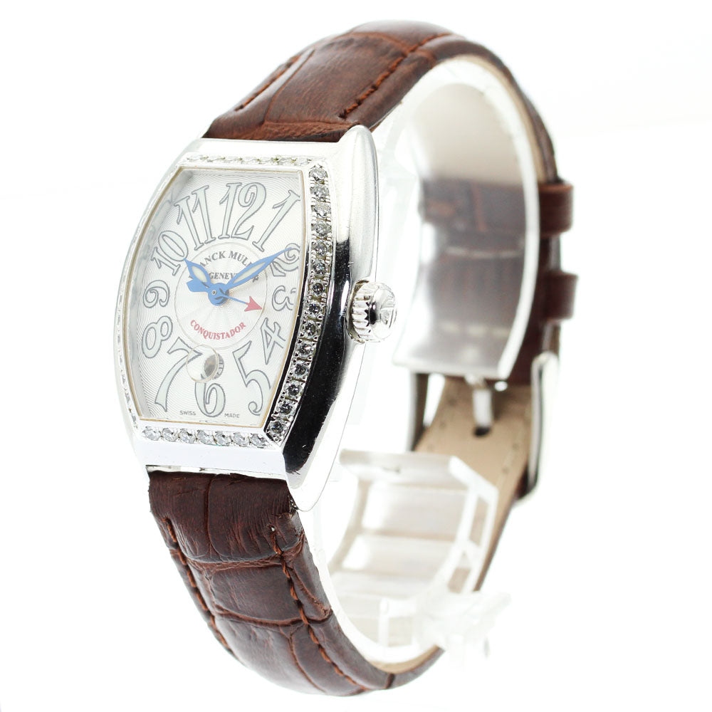 FRANCK MULLER 8005LD1R Conquistador Diamond Bezel Date Automatic Ladies Watch with Warranty