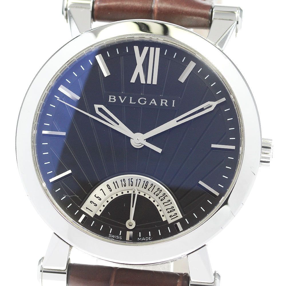 BVLGARI SB42SDR Sotirio Retrograde Automatic Men's Watch (Good Condition)