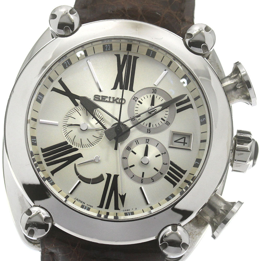 SEIKO SBLA025/5R86-0AB0 Galante Chronograph Power Reserve Spring Drive Men's Watch