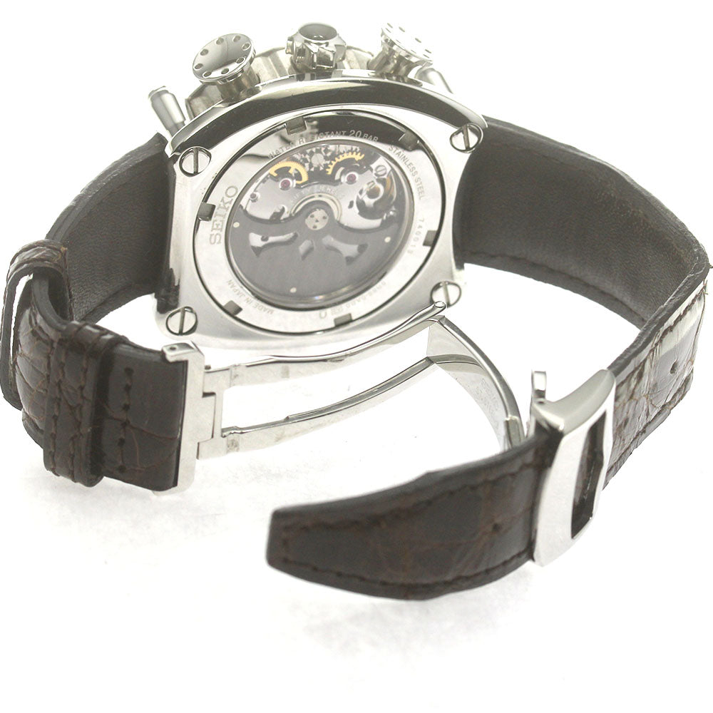 SEIKO SBLA025/5R86-0AB0 Galante Chronograph Power Reserve Spring Drive Men's Watch