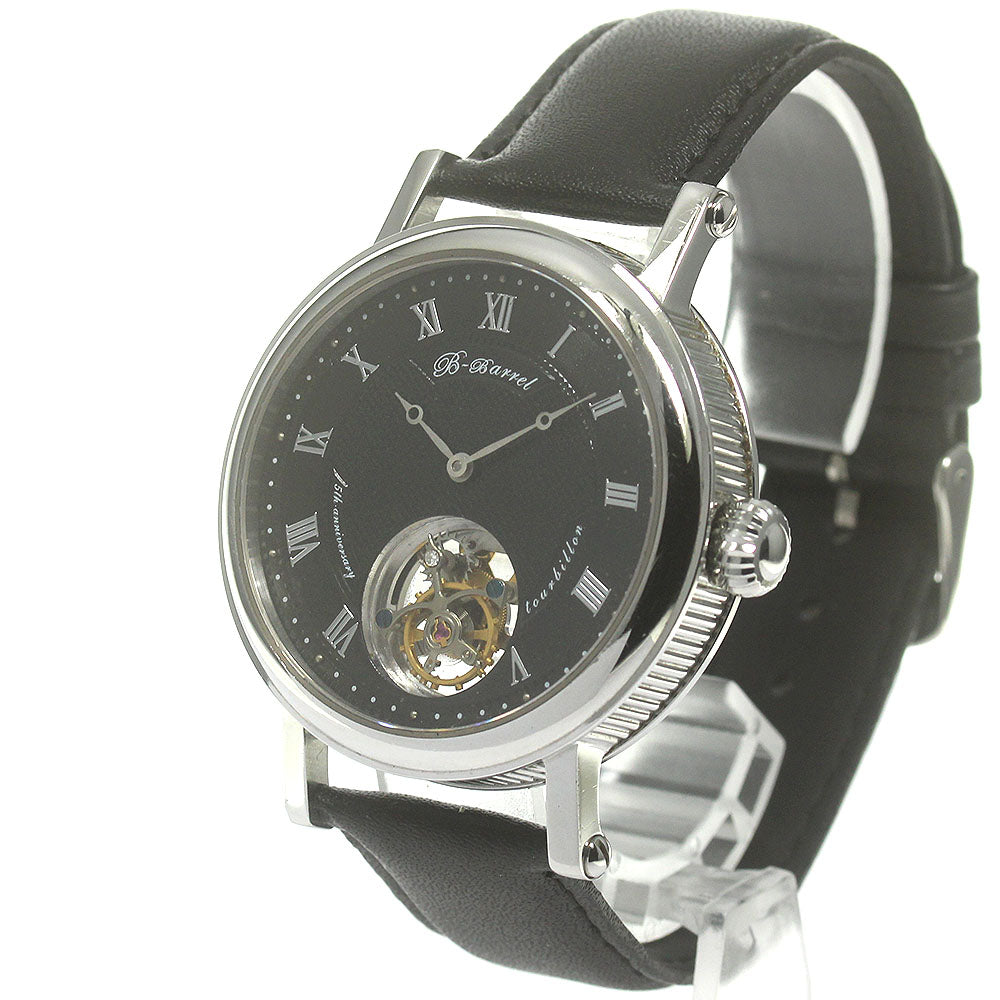 B-BARREL Tourbillon Skeleton Caseback Manual Winding Men's Watch