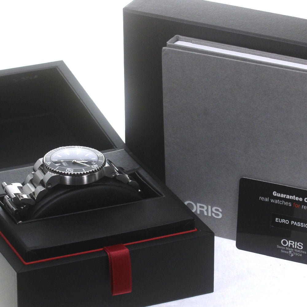 ORIS 7653 Aquis Date Automatic Men's Watch Excellent Condition with Box and Warranty Card