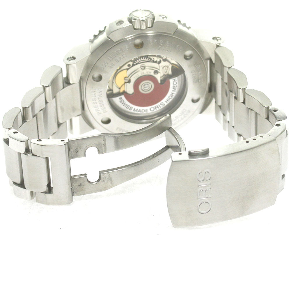 ORIS 7653 Aquis Date Automatic Men's Watch Excellent Condition with Box and Warranty Card