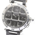 CARTIER W3105255 Pasha Grid Platinum Bezel Automatic Men's Watch with Warranty