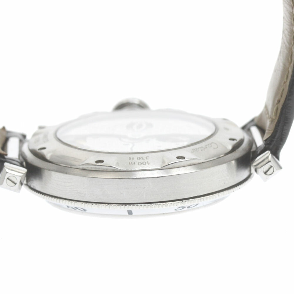 CARTIER W3105255 Pasha Grid Platinum Bezel Automatic Men's Watch with Warranty