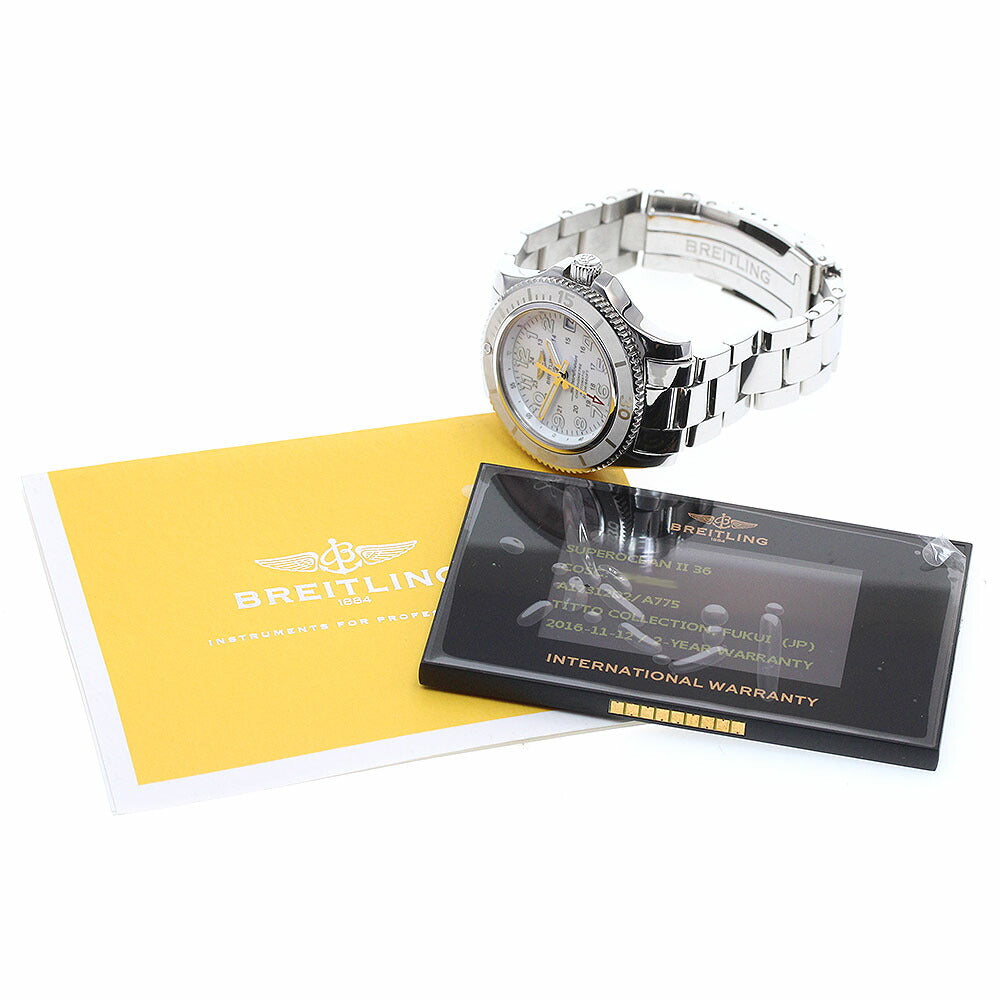 BREITLING A17312 Superocean II 36 Date Automatic Ladies Watch with Warranty