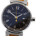 LOUIS VUITTON Q111G Tambour Date Lug Diamond Quartz Men's Watch