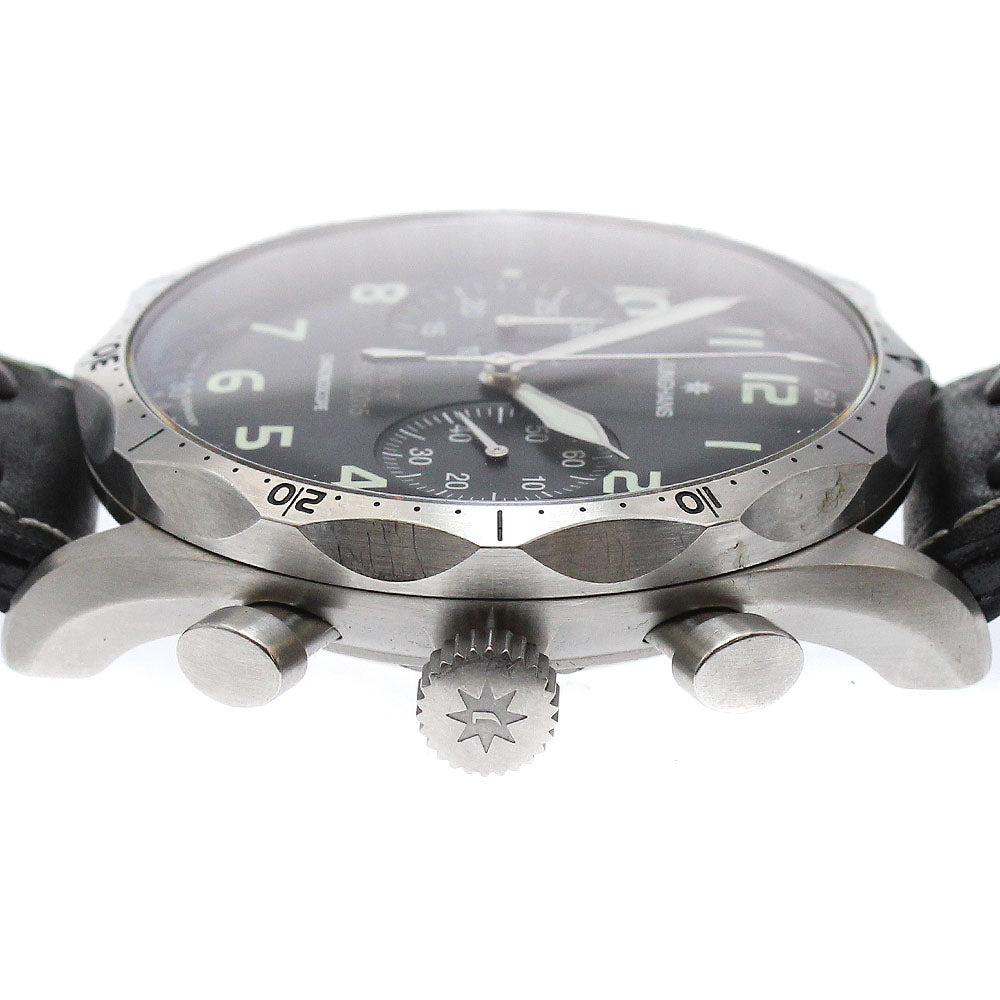 JUNGHANS 027/3592.00 Meister Pilot Chronograph Automatic Men's Watch (Good Condition)