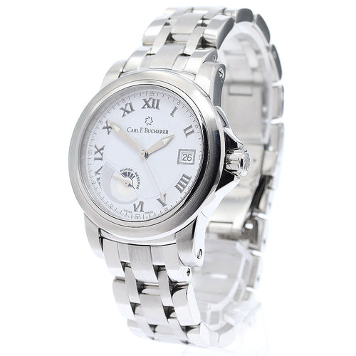 CARL F.BUCHERER 00.10616.08.21.21 Patravi Power Reserve Date Automatic Men's Watch Excellent Condition