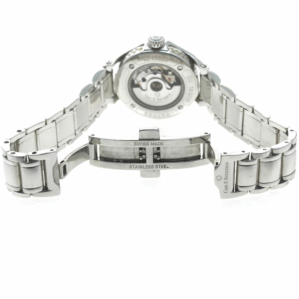 CARL F.BUCHERER 00.10550.08.25.21 Pathos Queen Diamond Bezel Automatic Ladies Watch - Excellent Condition