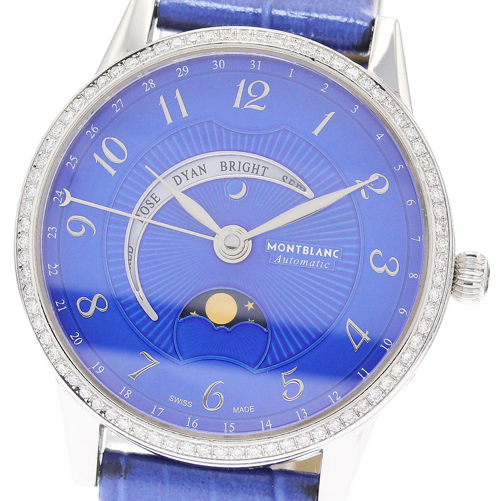 MONTBLANC 113826 Boheme Moon Garden Diamond Bezel Automatic Boys' Watch (Good Condition)