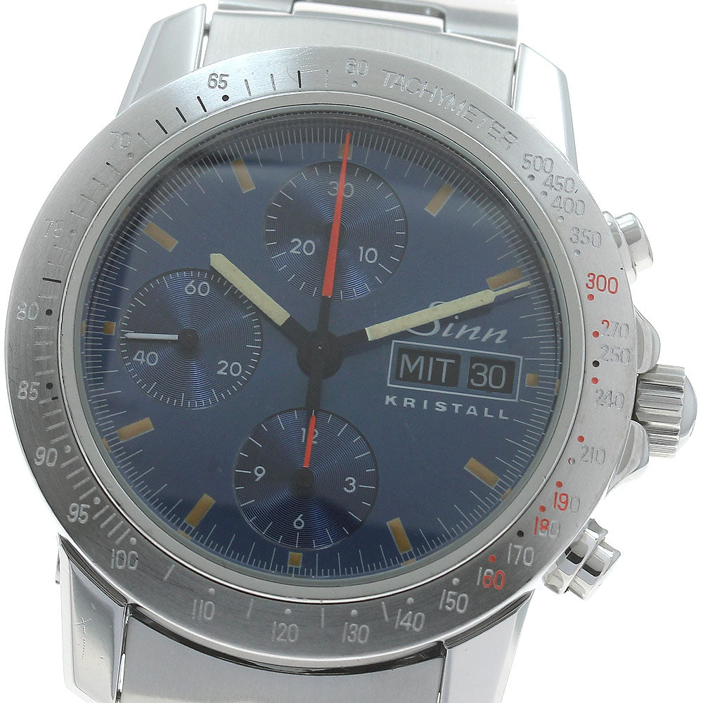 Sinn 303.KRISTALL Crystal Chronograph Day-Date Limited Edition of 1000 Pieces Worldwide Automatic Winding Men's Watch