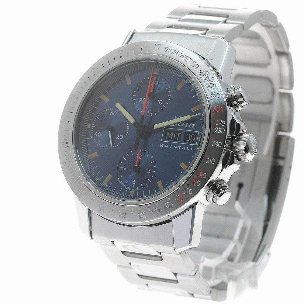 Sinn 303.KRISTALL Crystal Chronograph Day-Date Limited Edition of 1000 Pieces Worldwide Automatic Winding Men's Watch