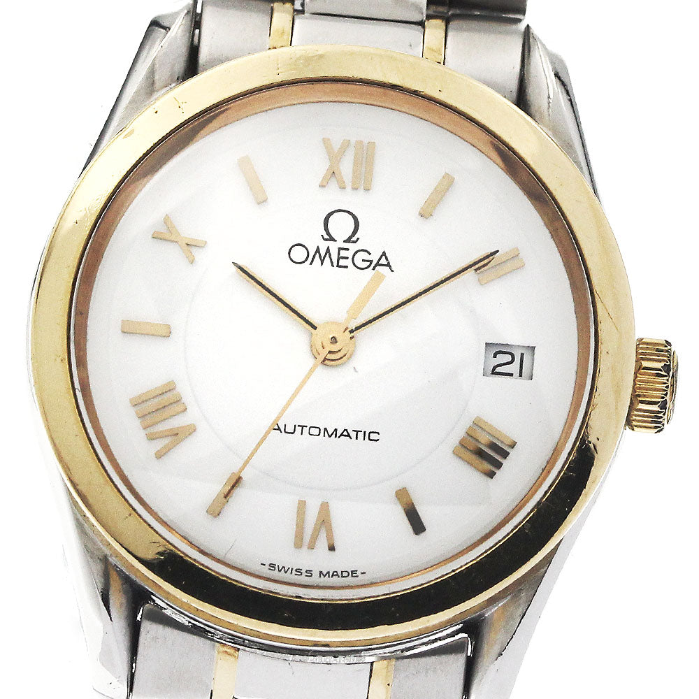 OMEGA 3371.20 Classic YG Combination Date Automatic Ladies Watch