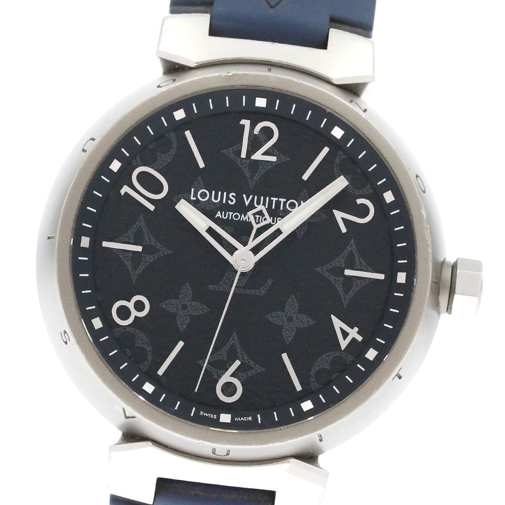 LOUIS VUITTON QA140 Tambour Automatic GM Monogram Eclipse Automatic Men's Watch