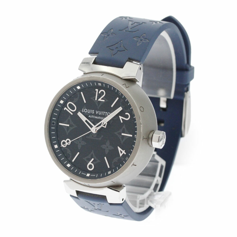 LOUIS VUITTON QA140 Tambour Automatic GM Monogram Eclipse Automatic Men's Watch