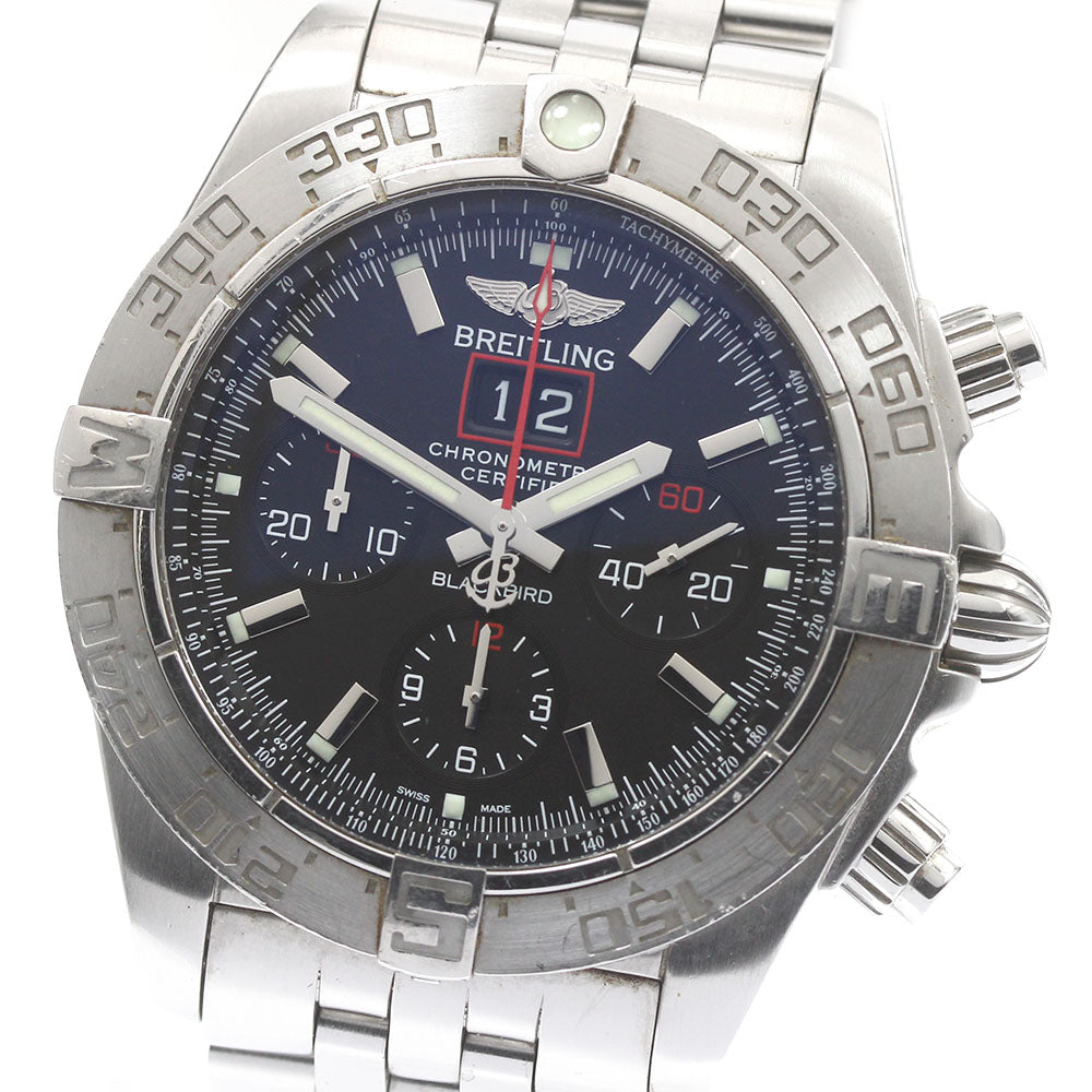 BREITLING A44360 Chronomat Blackbird Date Chronograph Automatic Men's Watch (with box and warranty)