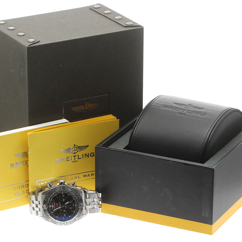 BREITLING A44360 Chronomat Blackbird Date Chronograph Automatic Men's Watch (with box and warranty)