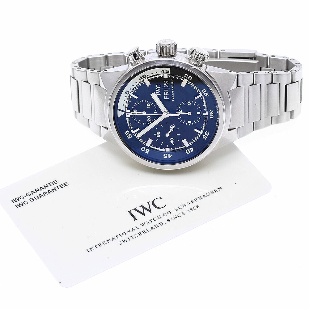 IWC SCHAFFHAUSEN IW371928 Aquatimer Chronograph Day-Date Automatic Men's Watch with Warranty Card