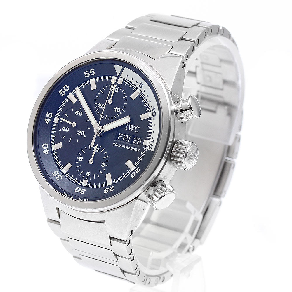 IWC SCHAFFHAUSEN IW371928 Aquatimer Chronograph Day-Date Automatic Men's Watch with Warranty Card