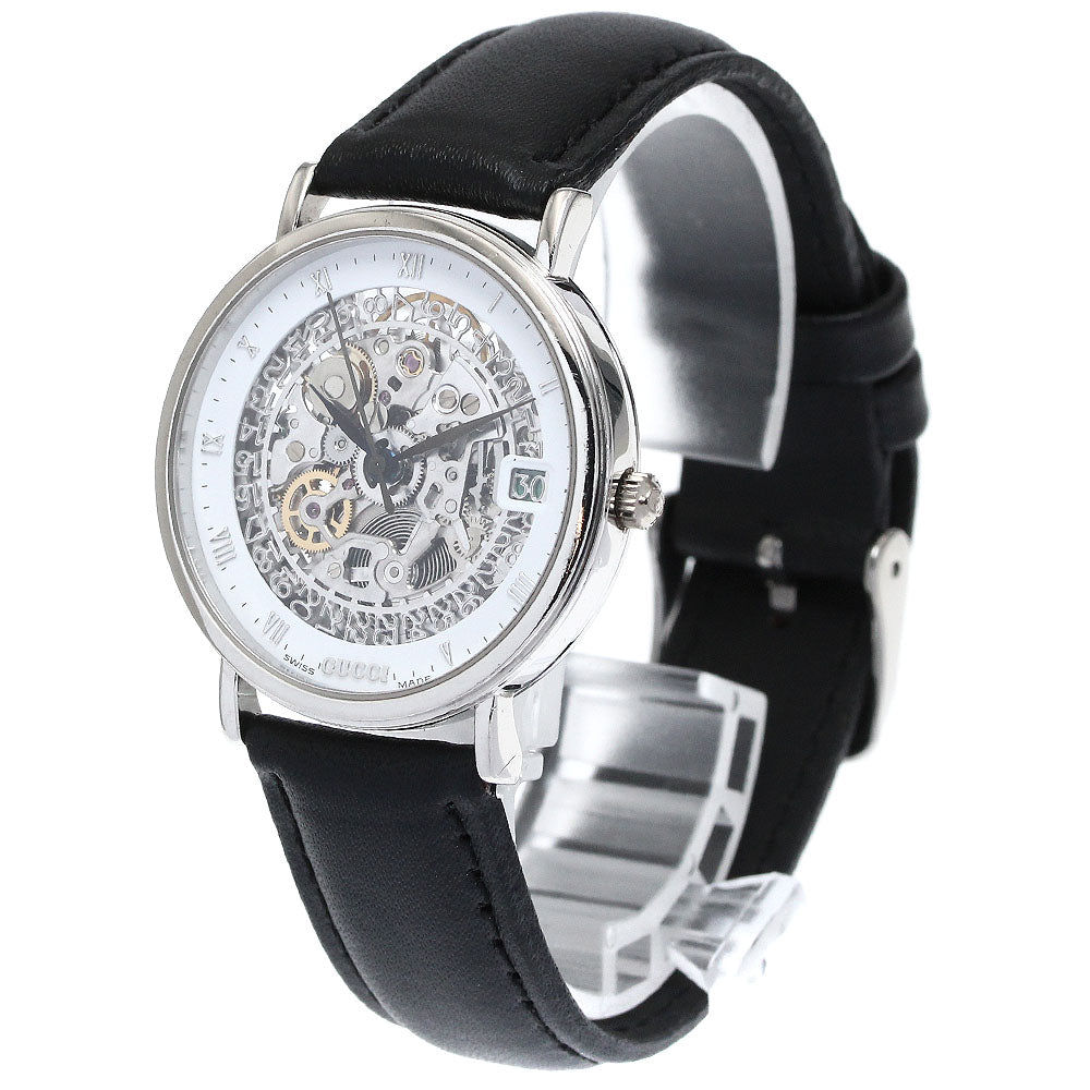 GUCCI 700SQ PT950 Skeleton Date Automatic Men's Watch