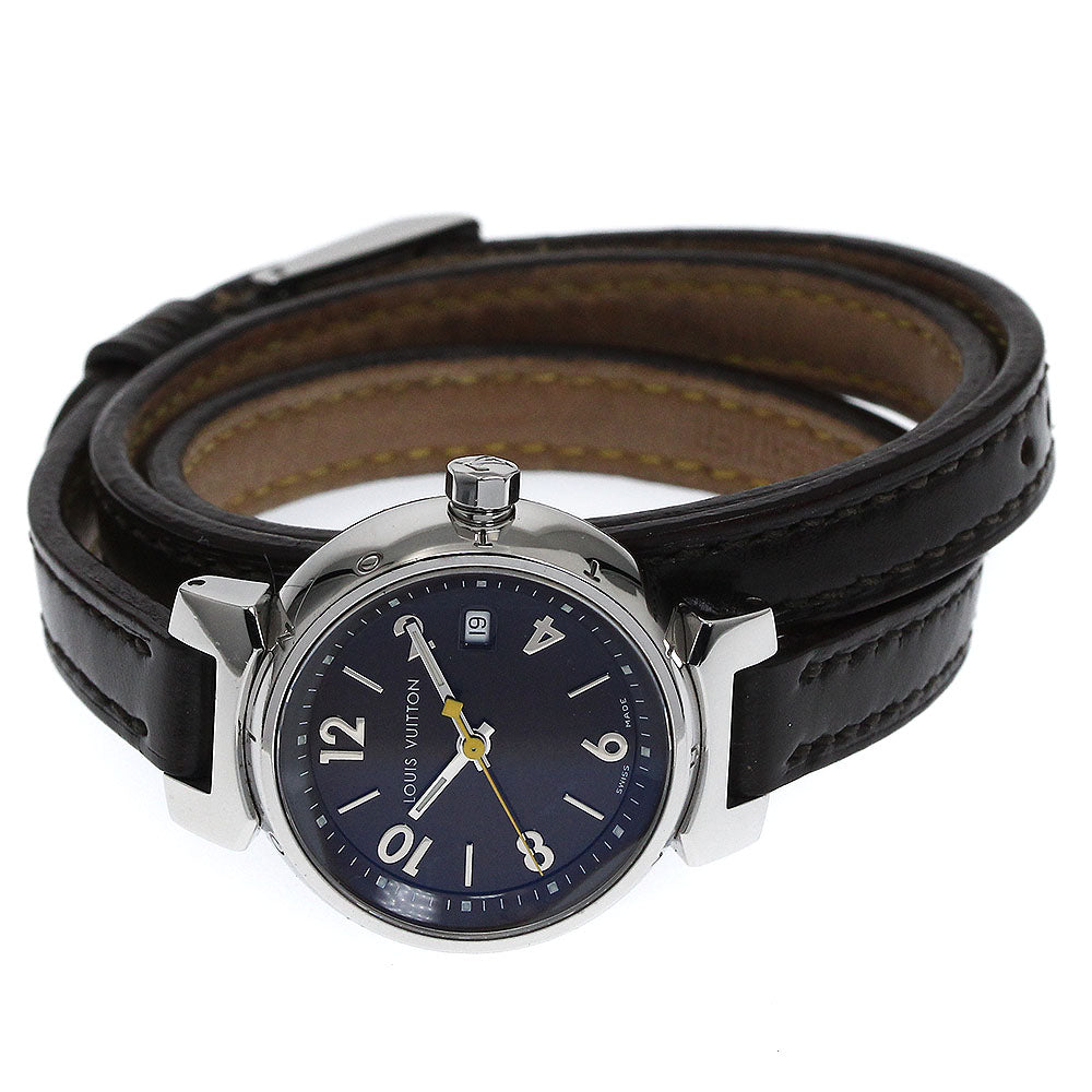 LOUIS VUITTON Q1211 Tambour Date Quartz Ladies Watch