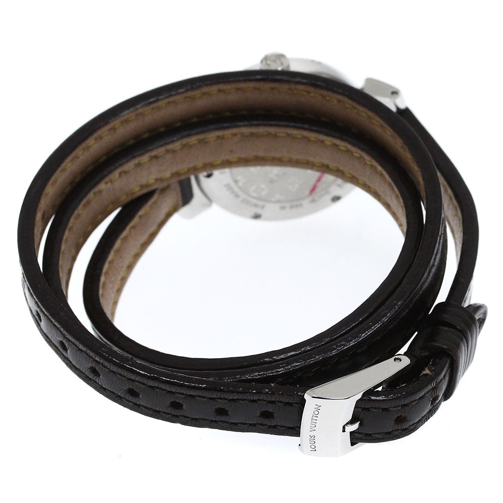 LOUIS VUITTON Q1211 Tambour Date Quartz Ladies Watch