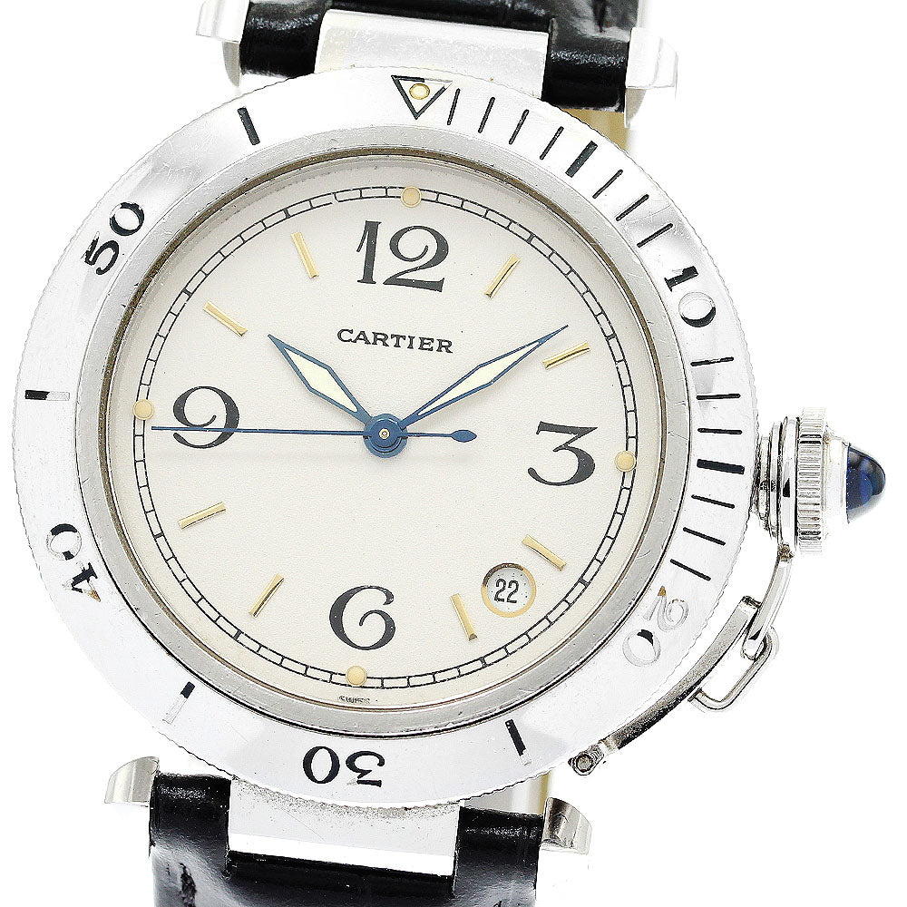 CARTIER W3100655 Pasha 38mm Date Automatic Men's Watch