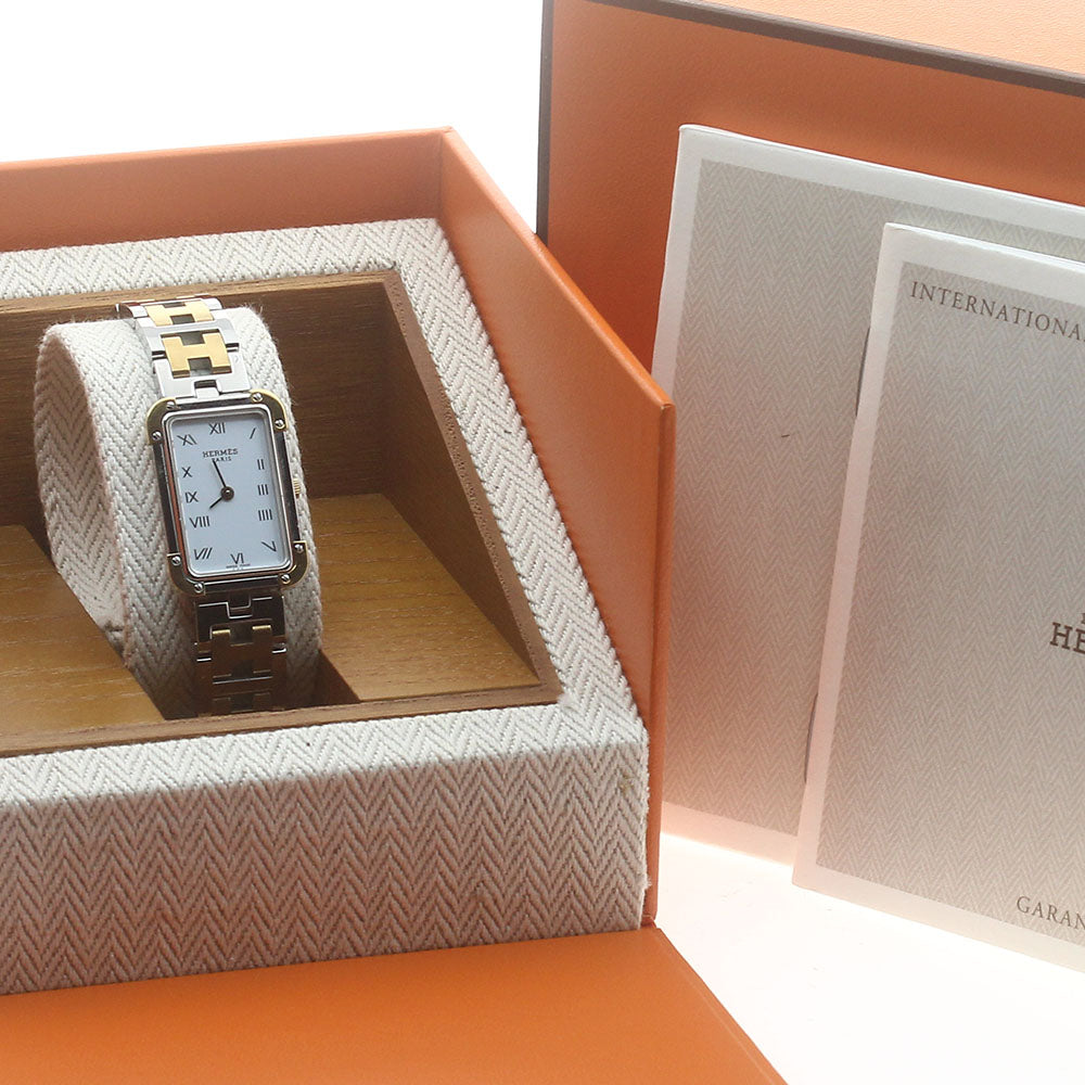 HERMES CR1.220 Croisiere Quartz Ladies Watch with inner box and warranty.