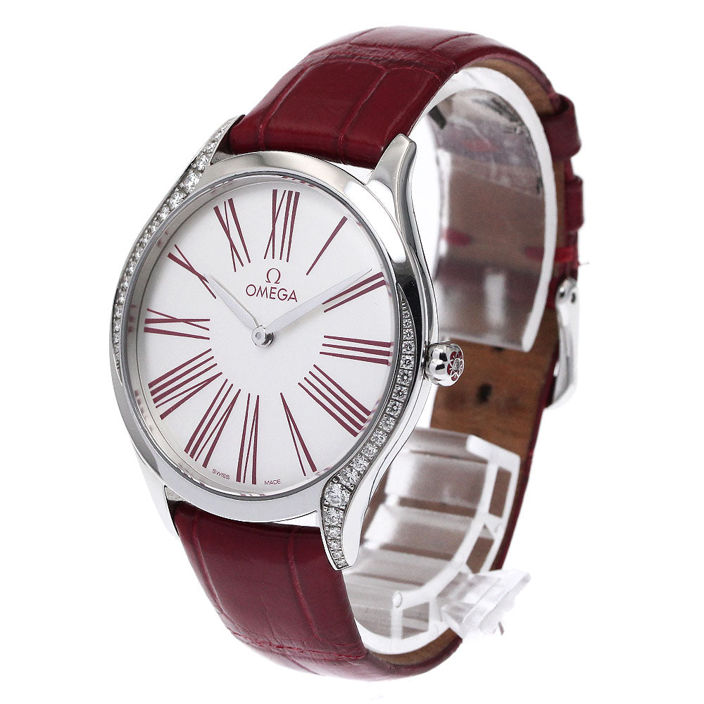 OMEGA 428.18.36.60.04.002 De Ville Tresor Diamond Bezel Quartz Boys' Watch