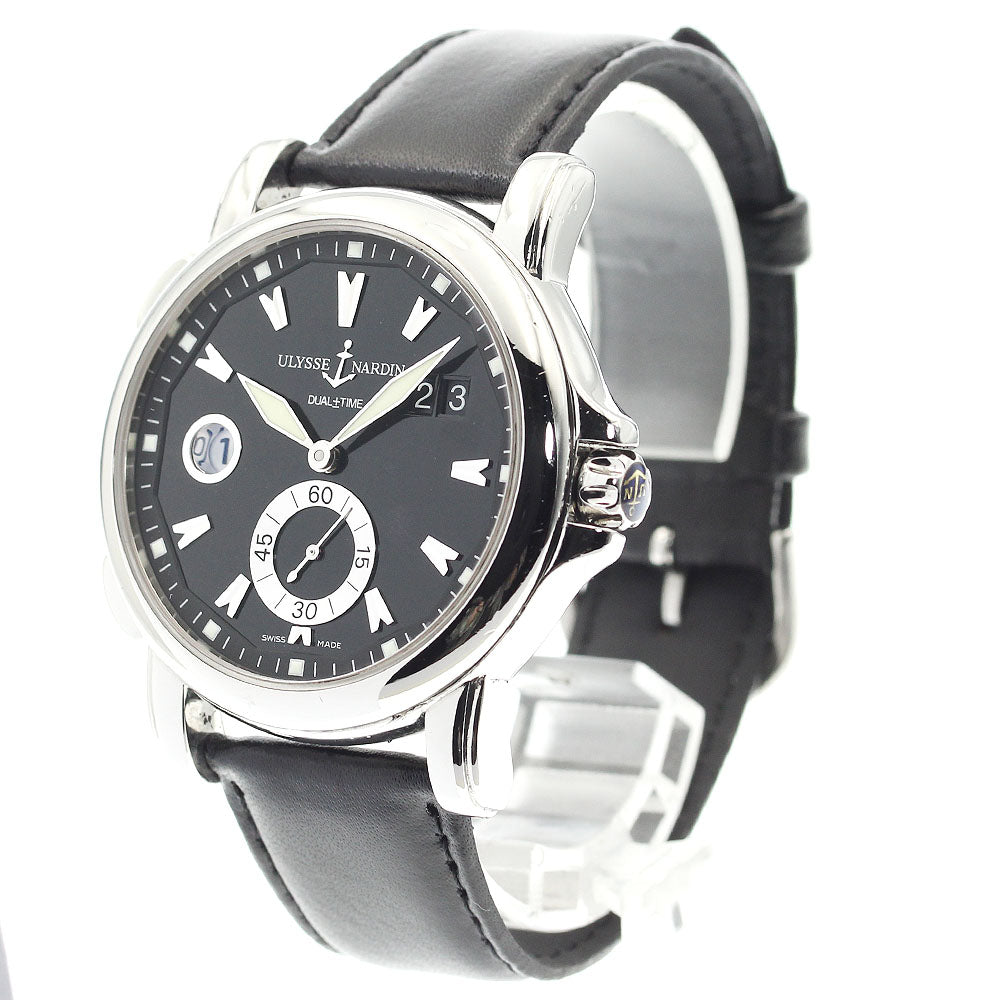 Ulysse Nardin 243-55 Dual Time Small Seconds Automatic Men's Watch with Warranty Card