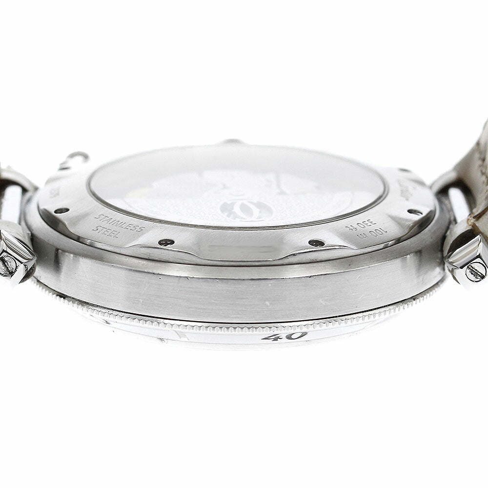 CARTIER W3106255 Pasha 38 N950 Convex Grid PT Bezel Automatic Men's Watch