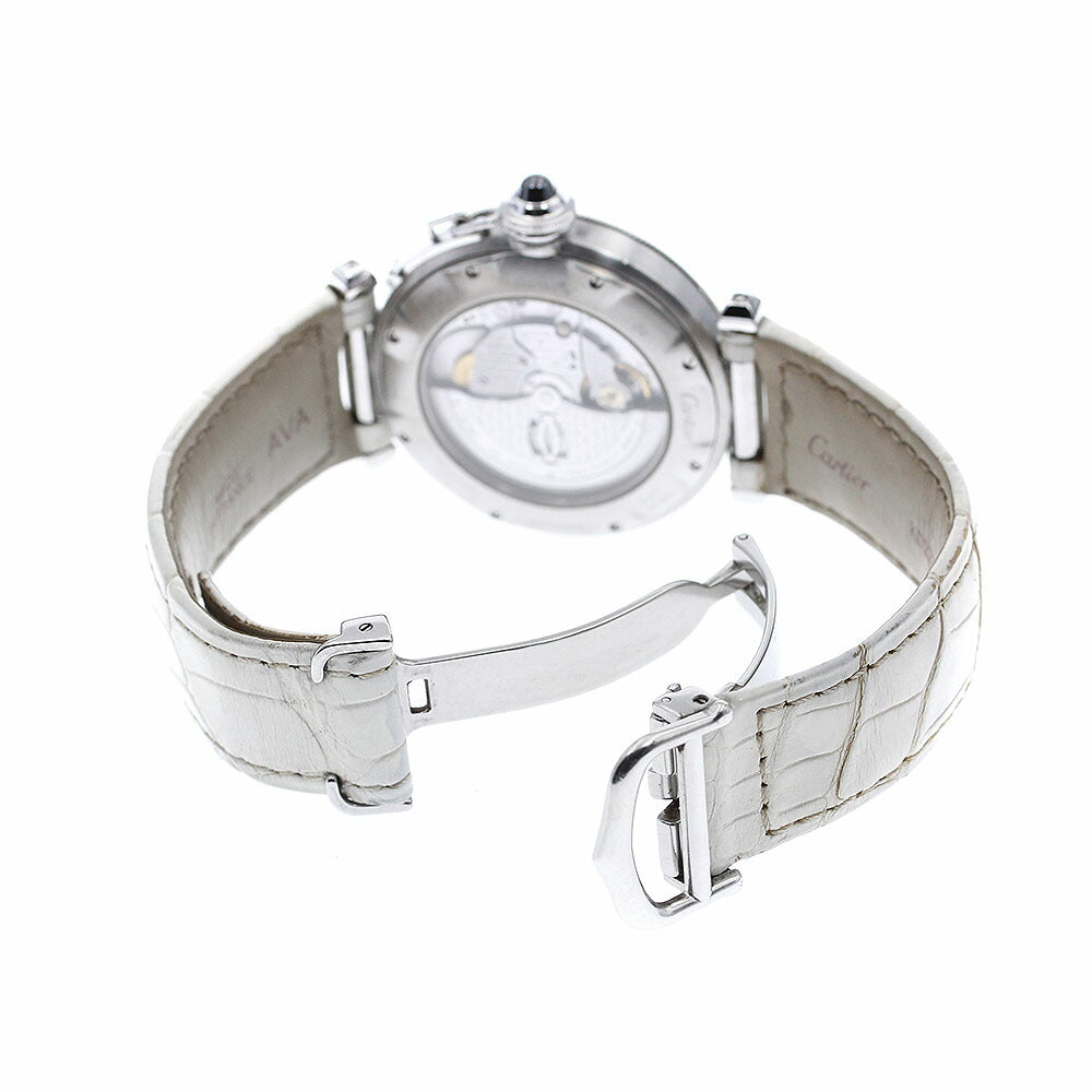 CARTIER W3106255 Pasha 38 N950 Convex Grid PT Bezel Automatic Men's Watch