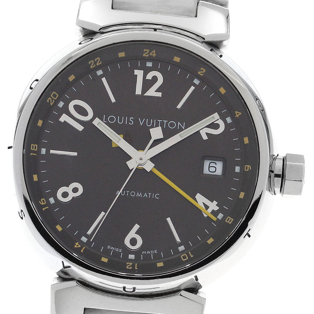 LOUIS VUITTON Q1131 Tambour GMT Date Automatic Men's Watch