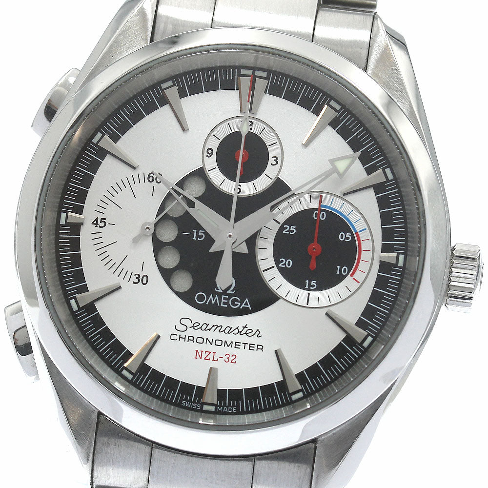OMEGA 2513.30 Seamaster Aqua Terra NZL-32 Chronograph Automatic Men's Watch Excellent Condition with Box and Warranty Card