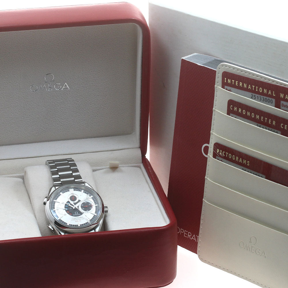 OMEGA 2513.30 Seamaster Aqua Terra NZL-32 Chronograph Automatic Men's Watch Excellent Condition with Box and Warranty Card