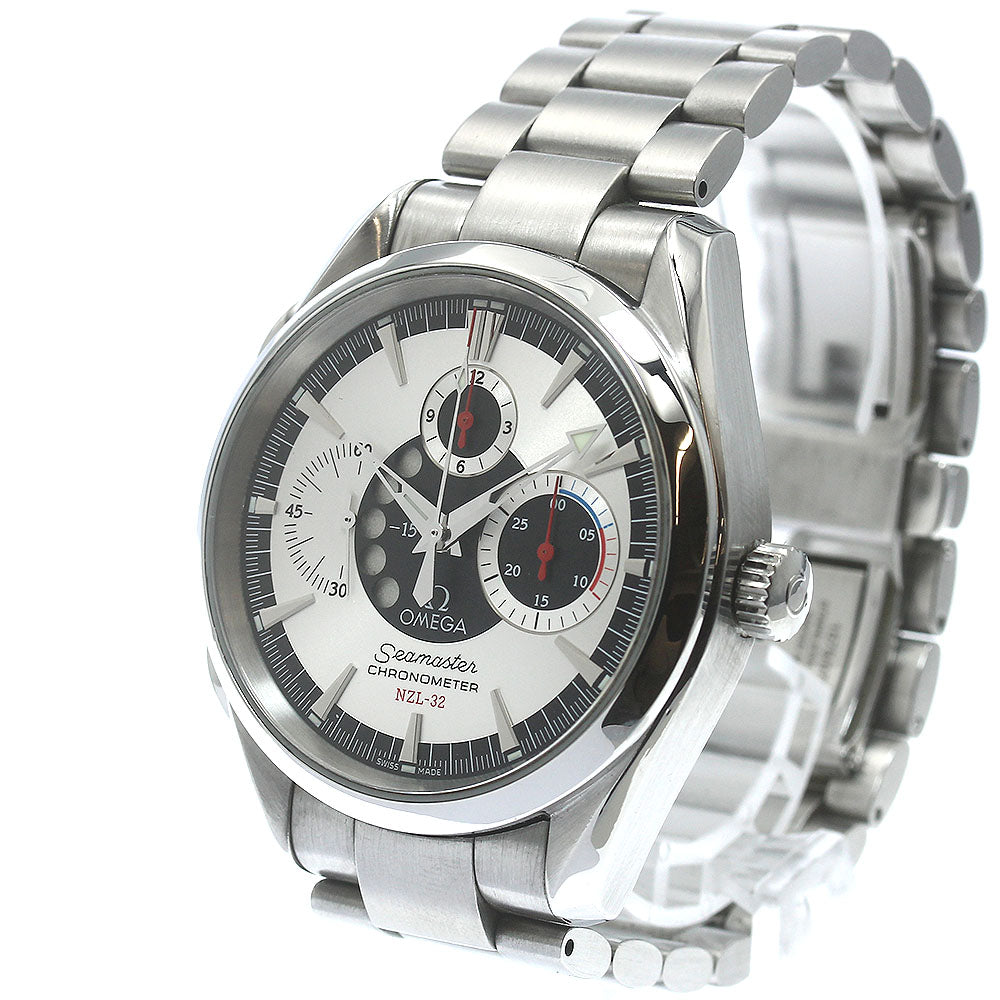 OMEGA 2513.30 Seamaster Aqua Terra NZL-32 Chronograph Automatic Men's Watch Excellent Condition with Box and Warranty Card