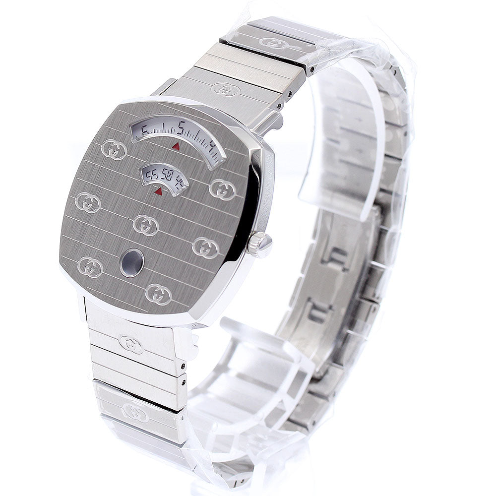 GUCCI 157.4/YA157401 Grip Watch Date Quartz Men's Watch Excellent Condition with Box
