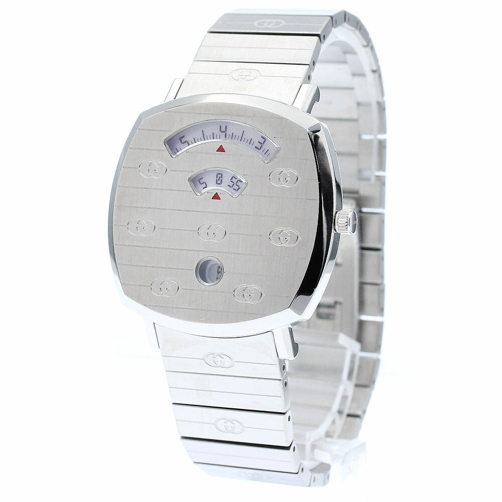 GUCCI 157.3/YA157410 Grip Watch Date Quartz Men's Watch Excellent Condition with Box