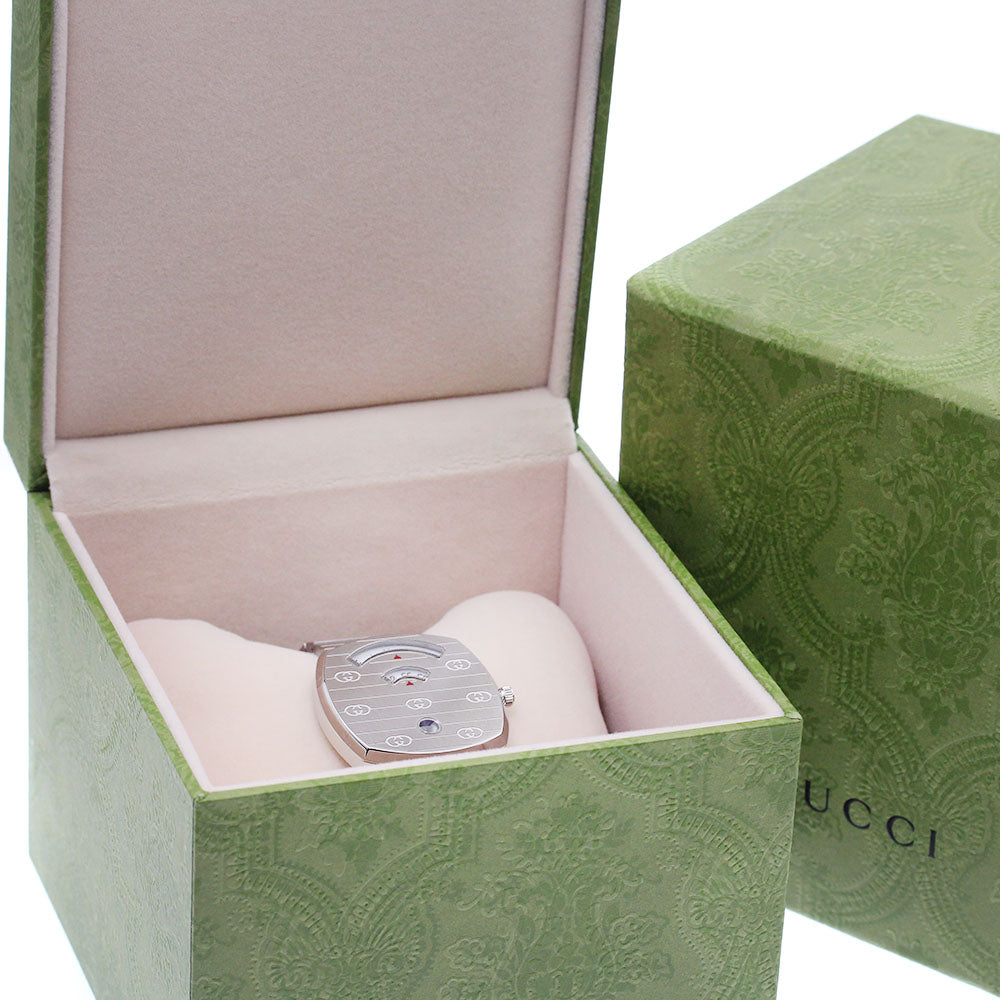 GUCCI 157.4/YA157401 Grip Watch Date Quartz Men's Watch Excellent Condition with Box