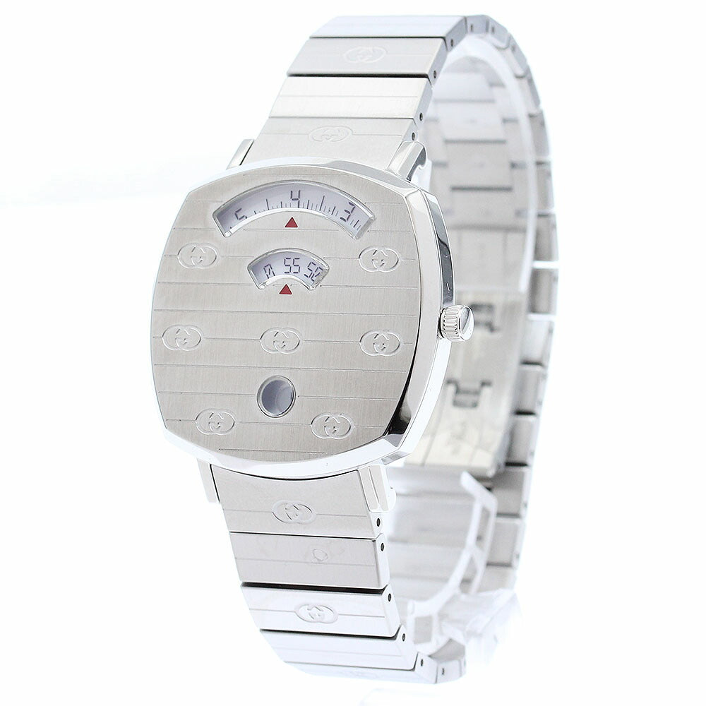 GUCCI 157.4/YA157401 Grip Watch Date Quartz Men's Watch Excellent Condition with Box